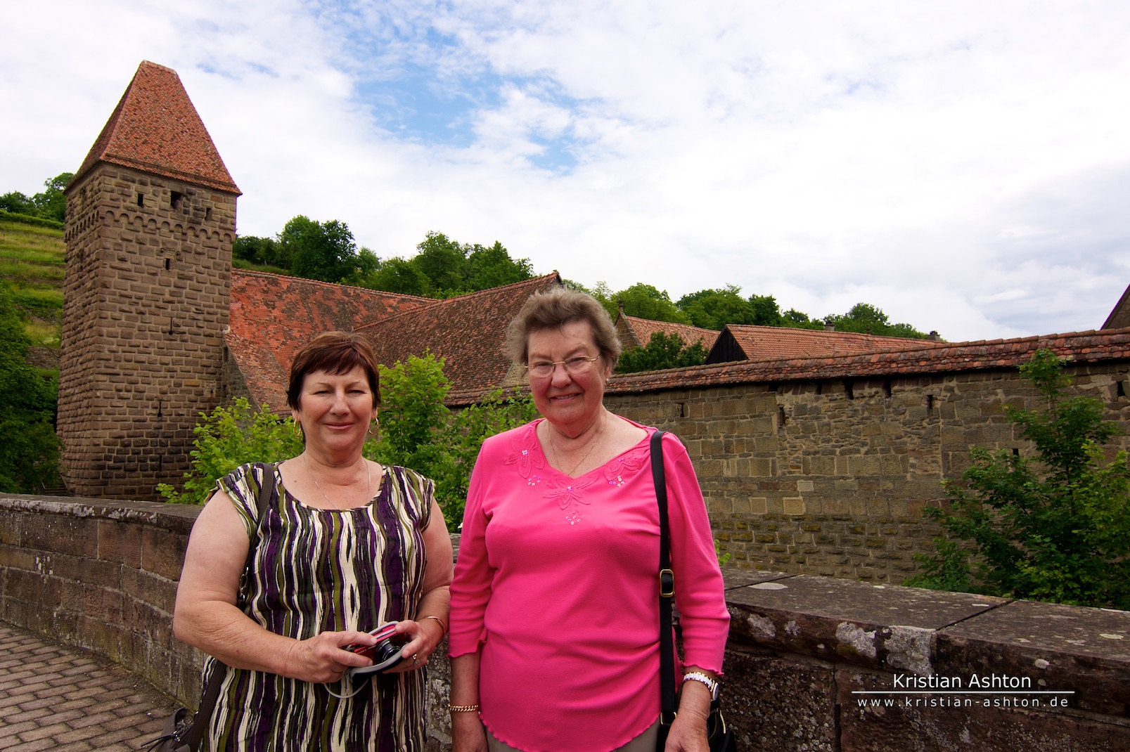Mum and Omi at Maulbronn monestary