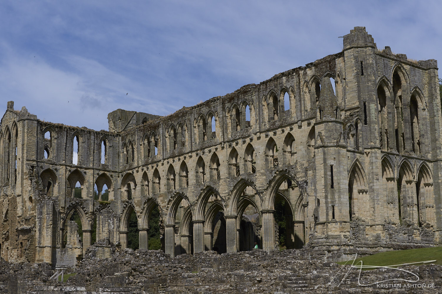 The breathtaking Rievaulx Abbey, built 1132