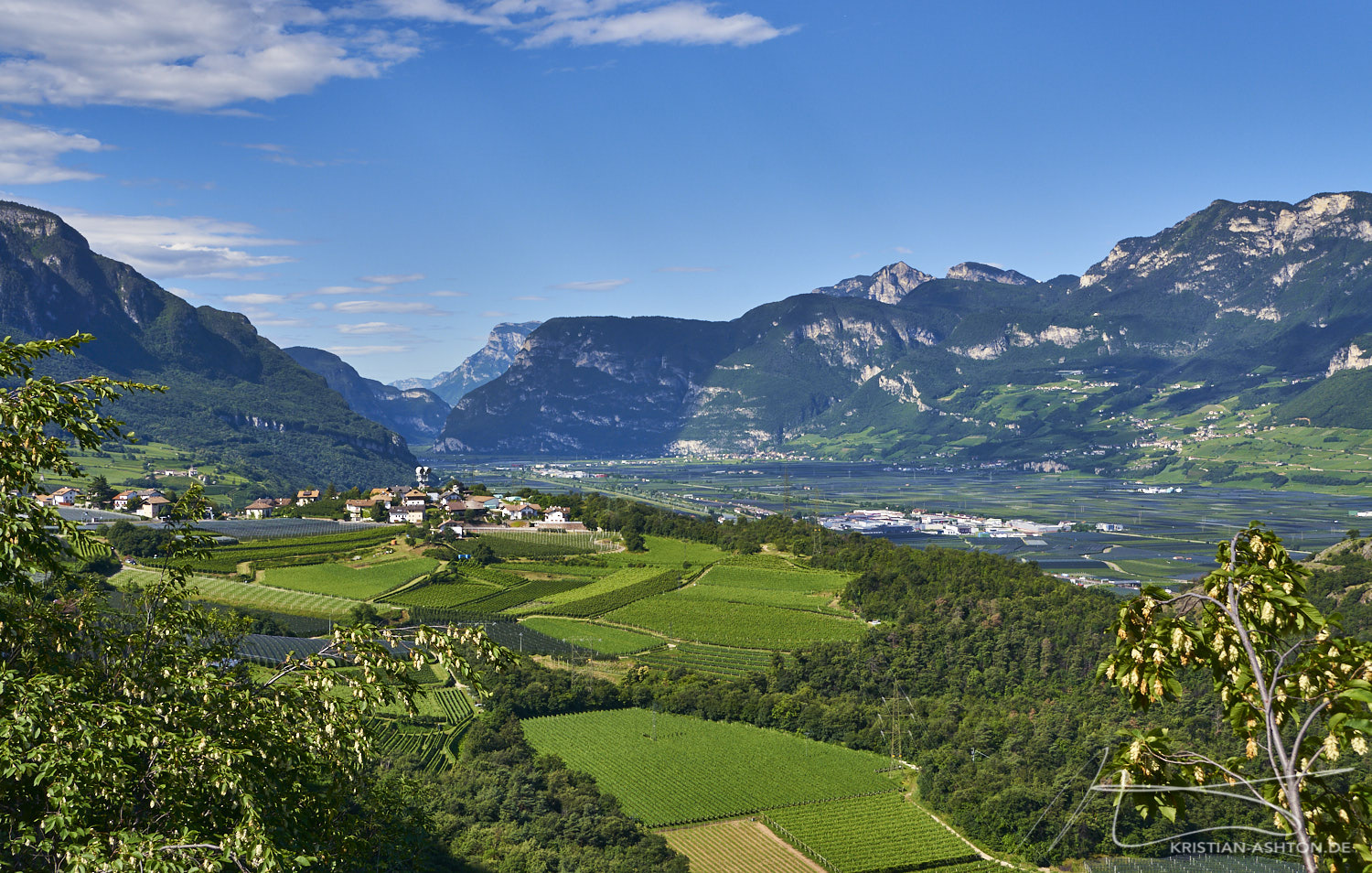 View across the Etsch valley