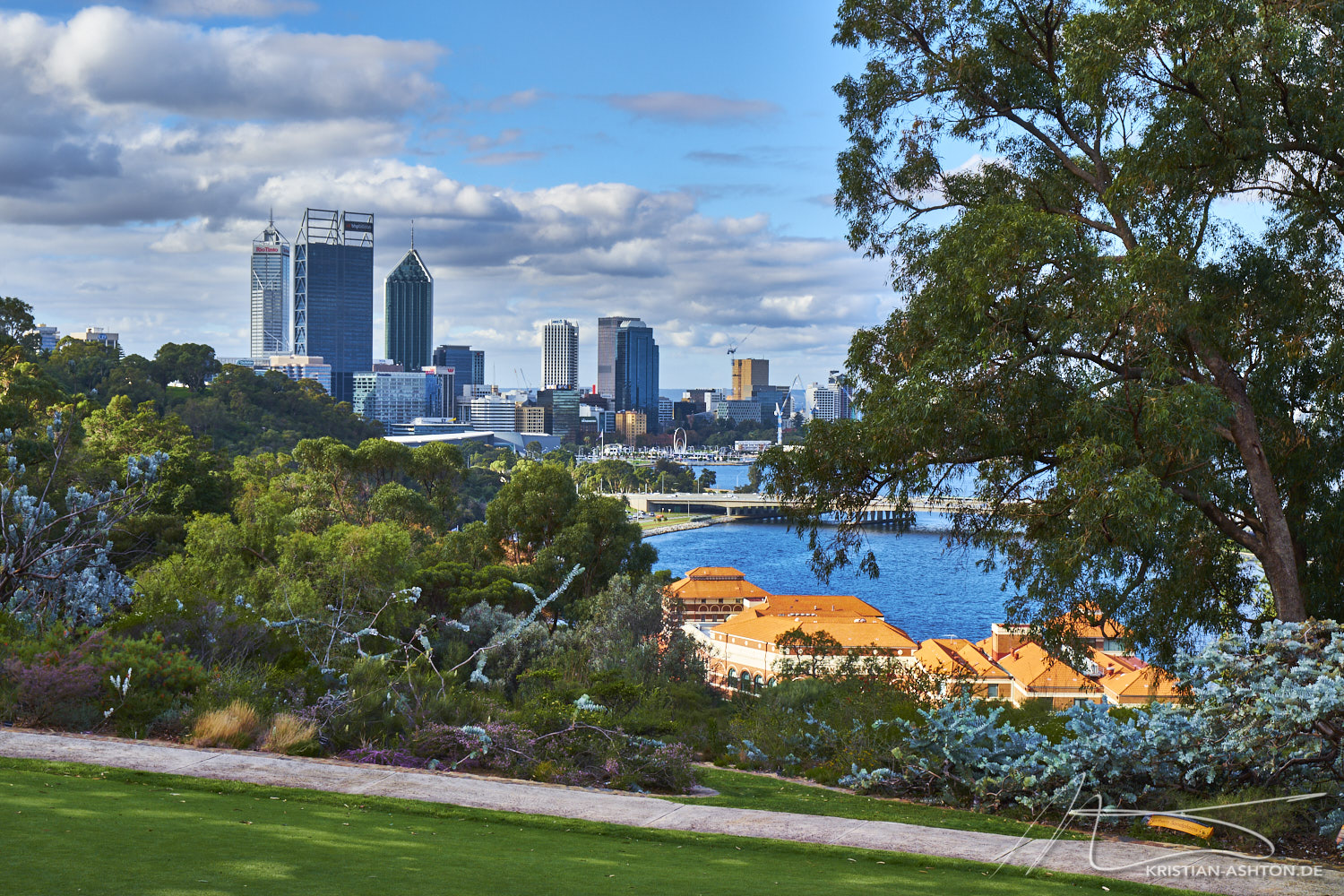 View towards Perth city centre from King's Park