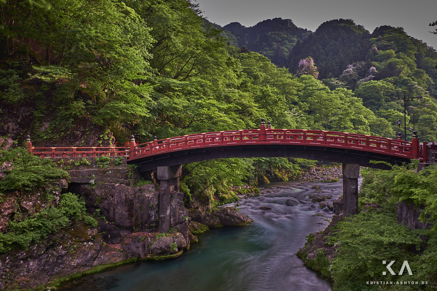The beautiful Shinkyo bridge in Nikko