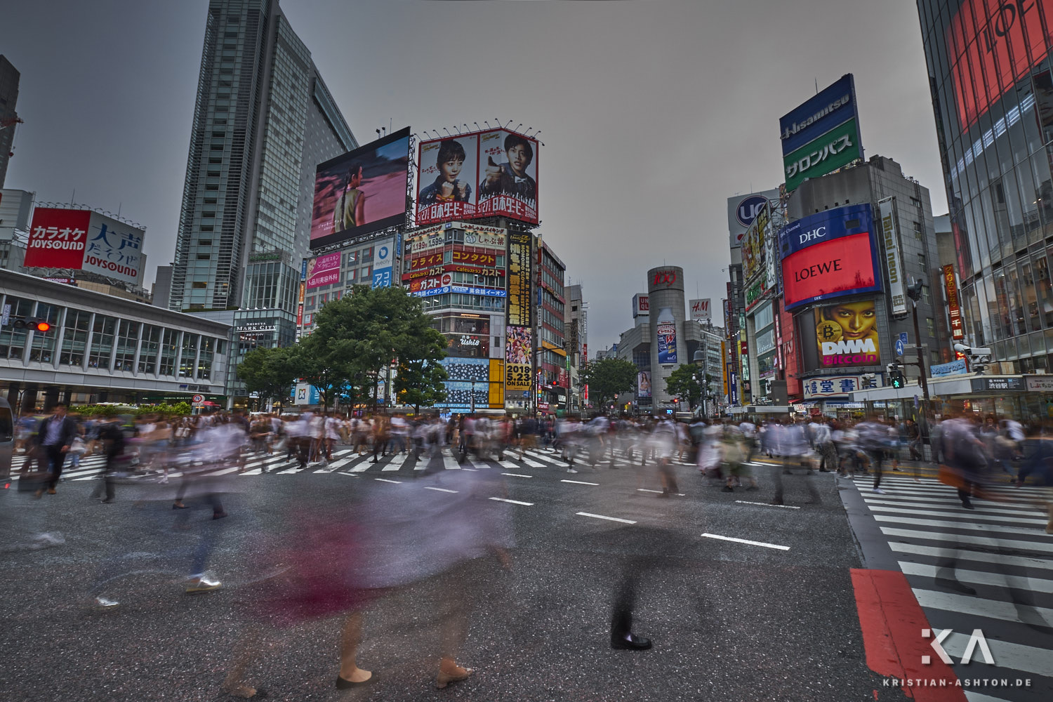 Shibuya Crossing - approximately 15,000 pedestrians cross here during rush hour!